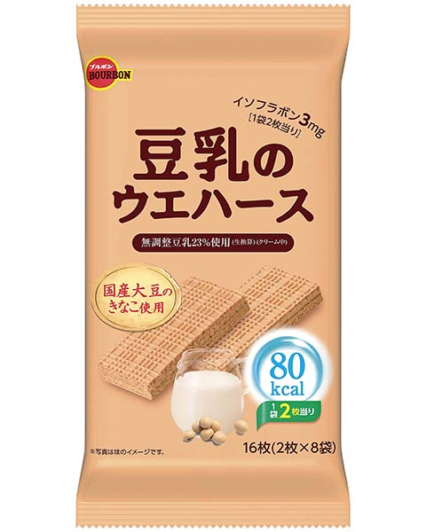 百邦 - 豆乳威化餅16枚 (2枚×8袋)