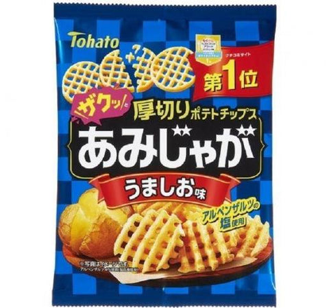桃哈多 - 日本版原味脆薯格厚切薯片網 58 g