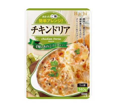 Hachi-多利亞焗飯醬 4種雞肉蘑菇 140g