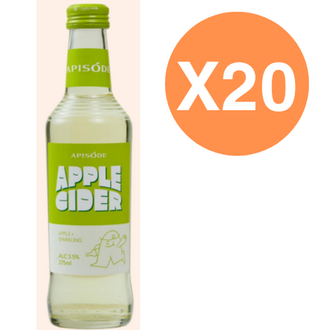 〔原箱優惠〕APPLEASE 韓國 APISODE Apple Cider 蘋果甜氣酒 275mlx20支