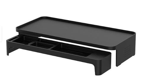 韓國 Litem 桌面收納 屏幕加高及收納架套裝 黑色