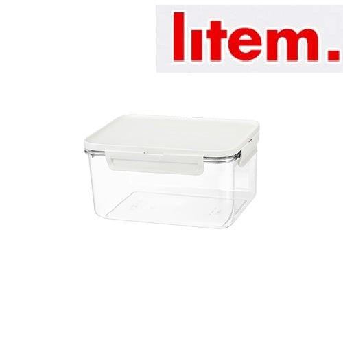 韓國 Litem EcoSnap 食物專用密實盒 1.9L Size 4 象牙白