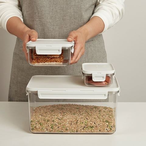 韓國 Litem EcoSnap 食物專用密實盒 4.3L Size 5 象牙白
