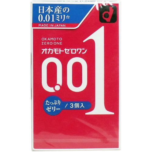 岡本 - 日本版 0.01 極限超薄安全套 3片裝 普通碼（平行進口）