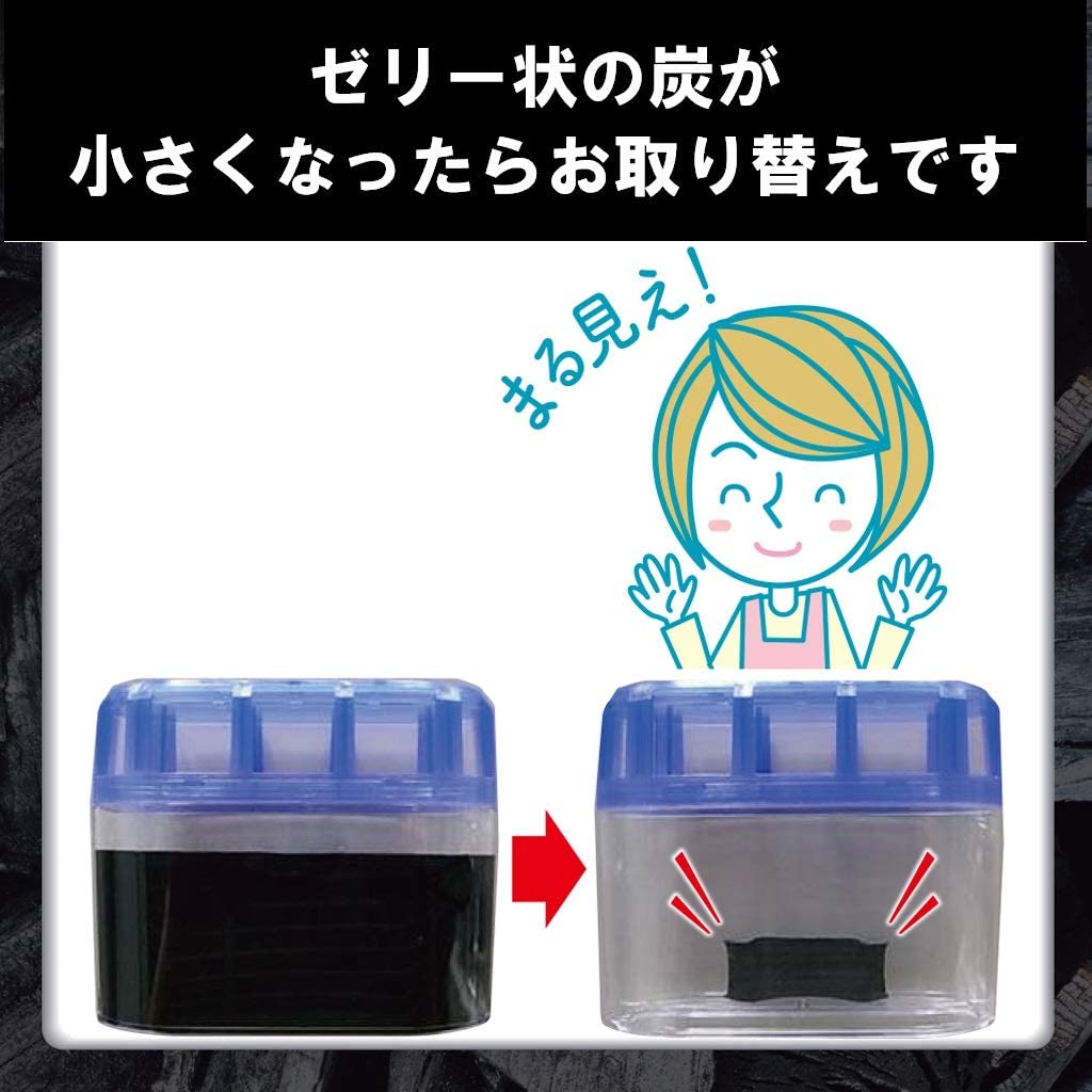日本ST雞仔牌脫臭炭消臭劑140g+2g吸着劑 - 雪櫃/蔬果格用
