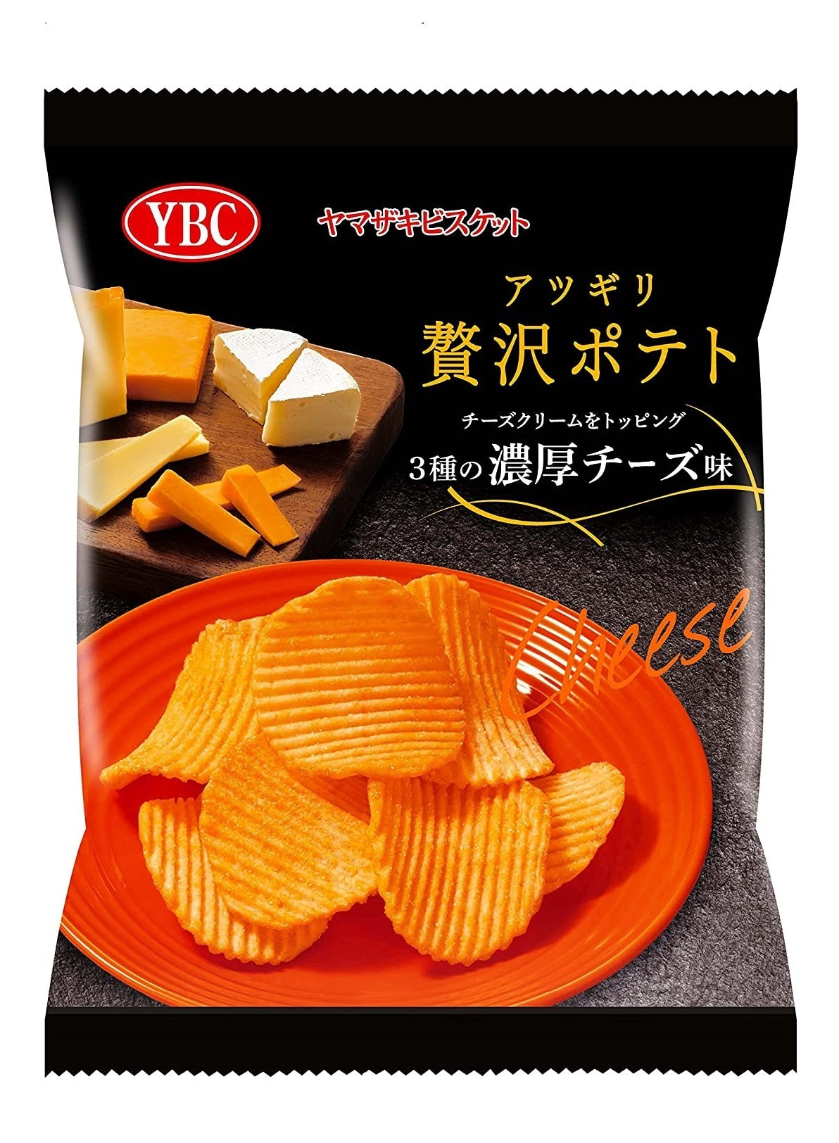 YBC 贅沢三種濃厚芝士味厚切波浪薯片55g