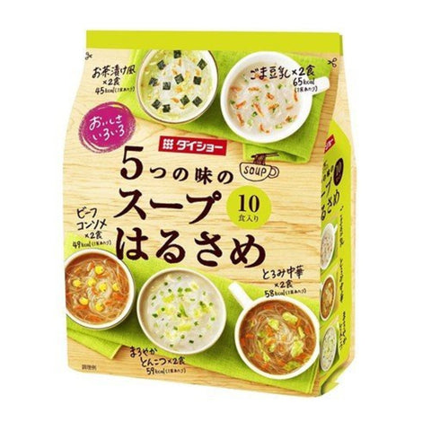 DAISHO - 5種口味即食湯粉絲 (芝麻豆腐/中華/豚肉/清湯牛肉/茶漬)  10食入