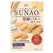 Glico日本版 SUNAO（減糖50％）牛油餅乾 62g